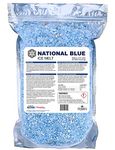 National Blue Ice Melt 8lb Bag - Fast Acting Ice Melter - Pet, Plant and Concrete Friendly, Environmentally Safe - Free of Magnesium Chloride - Melts to -15°F