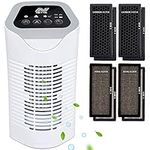 NETTA Air Purifier with Extra Spare filter for Allergies with True HEPA & Active Carbon Filters, 3-Stage Filtration System, 3 Fan Speed Modes, Ionizer, 28W, CADR 50 m³/h - Sleep Mode and 8 Hour Timer