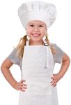 CRJHNS Kids Apron and Chef Hat Set,