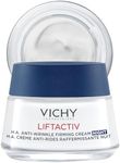 Vichy Night Cream, Liftactiv H.A. Night firming Cream with Hyaluronic Acid & Vitamin C Reduces the Appearance of Fine Lines while Firming the Skin. Dermatologist Tested & Hypoallergenic, 50mL