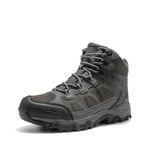 NORTIV 8 Men's Waterproof Hiking Boots Outdoor Mid Trekking Backpacking Mountaineering Shoes, Dark Grey, 12