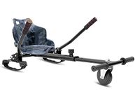 Improv HOVERKART - Go Kart Adjustable Hoverkart Seat For Electric Self Balancing Scooters - Fits All Hover Board Sizes - 6.5", 8" and 10" (Black Vortex Camo)