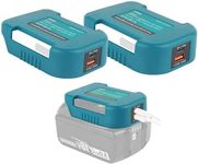 2 Pack Battery Adapter for Makita,USB Charger Adapter Compatible with Makita 18V Battery 2 USB Holder with Type-C