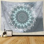 Likiyol Tapestry Mandala Hippie Bohemian Tapestries Wall Hanging Flower Psychedelic Tapestry Wall Hanging Indian Dorm Decor Living Room Bedroom