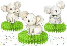 Adorable Koala 5-Piece Honeycombs Centerpieces Set - Add Aussie Charm to Your Decor