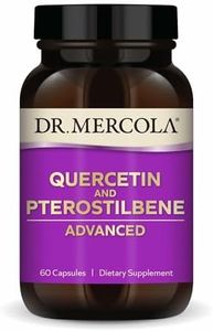 Dr. Mercola Quercetin and Pterostilbene Advanced, 30 Servings (60 Capsules), Dietary Supplement, Supports Lung and Immune Health, Non GMO