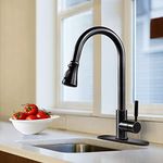 SOKA Commercial Kitchen Sink Faucet with Pull Down Sprayer High Arc Aquablade Sweep, Stream & Spray Fit for 1 & 3 Hole Single Handle Stainless Steel Industrial Style, Oil-Rubbed Bronze