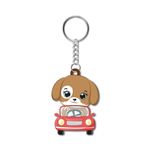 Bhai Please Dog Wooden Keychain For Car, Bike, Office, Home (Pack Of 1) Multicolour Key Chain With Ring | Gift Men, Women, Girls, Boys, Him And Her, Multicolor)