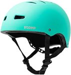 STOMP Skateboard Helmet - Removable Liners Ventilation Multi-Sport Scooter Inline Skating for Youth & Adults (Matte Mint Green, Large)