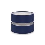 Small Easy Fit Ceiling Light Shade 2 Tier Pendant Drum Lampshade for Living Room Bedroom Hallway - Navy Blue