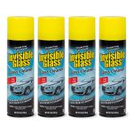 Invisible Glass 91164-4PK 19-Ounce Premium Glass Cleaner for Auto and Home is Ammonia Free and Leaves a Streak-Free Shine with Deep Cleaning Foaming Action Safe for Tinted Windows, Pack of 4, black