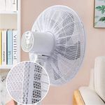 karomouj KMA345 Kids Finger Protector Fan Cover | Table Fan Safety Cover with Dustproof Mesh Washable Fan Cover for Pedestal Fan Standing Fan Table Fan (Free Size White Pack of 1)