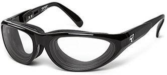 7EYE By Panoptx | Diablo | Wind Blocking Eyewear - Night Driving Clear Lenses + ANSI Z87 - Safety Sports Motorcycle Cycling Eyewear