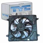 TYC 621680 Jeep Wrangler Replacement Radiator/Condenser Cooling Fan Assembly , Black