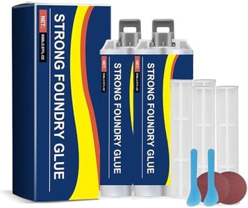 Strong Foundry Glue for Metal, High-Temperature Resistant Casting Repair, Professional Grade Adhesive for Metal, Plastic and Steel Crack Repair, DIY Crafts (2 pcs)