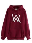 The SV Style Unisex Cotton Hooded Neck Hoodie (SV=ALANWALKER=-__MAROON_S)