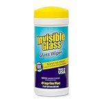 Invisible Glass 90160 40-Count Lint-Free Glass Cleaning Wipes Perfect for Mirrors, Windows, Windshields for Home, Automotive, and Off Tint Safe, Pack of 1