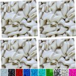 zetpo 80 pcs Cat Claw Caps for Cats Nail Claws + Adhesives and Applicators (L, Pearl White)