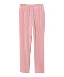 Women’s Pull-On Adaptive Elastic-Waist Textured Pant, Pink, Medium