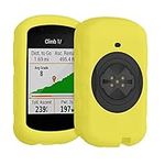 kwmobile Case Compatible with Garmin Edge 530 - Case Soft Silicone Bike GPS Protective Cover - Yellow