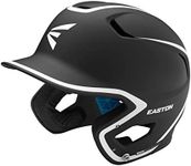 Easton Z5 2.0 Batting Helmet | Baseball Softball | Senior | Matte Black/White | 2020 | Dual-Density Impact Absorption Foam | High Impact Resistant ABS Shell | Moisture Wicking BioDRI Liner