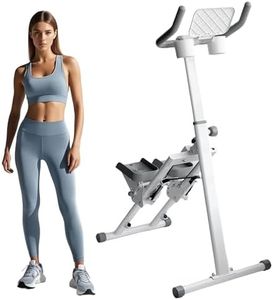 TOGIEEII Stepper d'escalier pliable vertical pour exercices de cardio, escalier d'escalier pour l'exercice à la maison, machine d'entraînement complet du corps avec guidon, charge de 109,8 kg avec