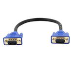 uxcell VGA Monitor Cable Male to Male 30cm 1Ft 15 Pin Extension Adapter Cable Cord for PC Laptop Blue