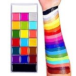 20 Colors Face Painting - Face Body Paint Palette Kit for Adult/Professional Tattoo Painting Art, Halloween Party Cosplay Makeup Fancy Dress Adult Painting