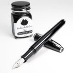 Monteverde USA Aldo Domani Fountain Pen & Ink Gift Set, (Black) Medium Nib - Premium pen for Men & Women, Perfect for Office, Business, School, Gifts, Journaling, Autographs