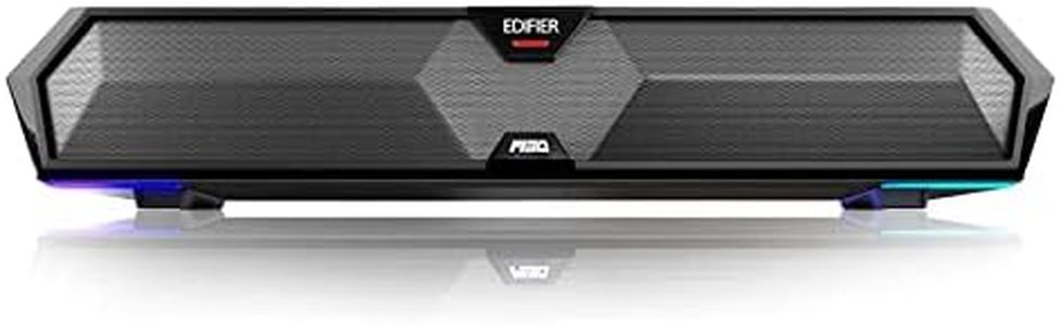 Edifier MG300 PC Speakers Computer SoundBar: RGB LED Gaming PC Speaker with Microphone - Powered Quick Connection Bluetooth 5.3 & USB Adapter for Games & Desktop