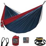Wise Owl Outfitters Camping Hammock - Camping Essentials, Portable Hammock w/Tree Straps, Single or Double Hammock for Outside, Hiking, and Travel