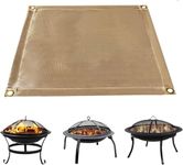 Fire Pit Mat | Fire Proof Mat |Charcoal BBQ Mat | Grill Mat | Fireproof Blanket | Flame Retardant Cloth for Protect Deck/Patio/Grass/Wood | Foldable and Easy Carry to Park/Campsite (95x80cm)