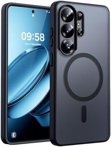 TOCOL for Galaxy S26 Ultra Case, Built-in Magnetic Ring, Drop Protection, Translucent Matte Phone Case for Galaxy S26 Ultra 6.9 inch (Black)