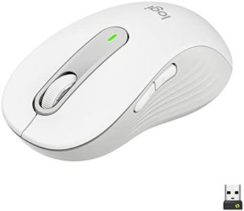 Logitech Signature M650 L Mouse wireless - Per mani grandi, Durata Batteria 2 anni, Clic Silenziosi, Tasti Personalizzabili, Bluetooth, per PC/Mac/Più dispositivi/Chromebook - Bianco