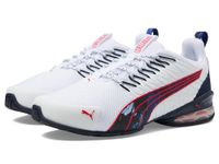 PUMA Men's Voltaic Evo Cross Trainer Sneaker, Retrofuture Core-puma White-puma Navy-for All Time Red, 11