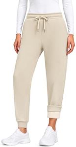 Leapstride Fleece Lined Pants Women Winter Warm Thermal Sweatpants Joggers