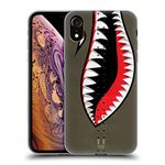 Head Case Designs Shark Nose Art Soft Gel Case and Matching Wallpaper Compatible With Apple iPhone XR