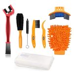 Bike Clean Brush Kit, Oumers 8pcs Motorcycle Bicycle Cleaning Tools Make Chain/Tire/Sprocket/Crank Bike Corner Stain Dirt Clean Shine. Durable/Practical