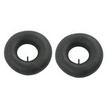 145/70‑6 Tire Tube 2PCS 145/70‑6 Tire Inner Tube with Straight Valve Stem Rubber for 90cc Go Karts Hand Trucks Lawn Mowers