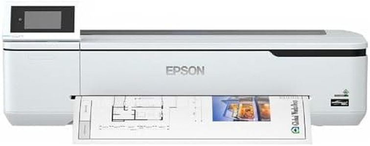 Epson SureColor SC-T2100 Tinten-Großformatdrucker für Poster und technische Zeichnungen (Drucke bis DIN A1+, Rollendrucke bis 24 Zoll (61 cm/A1+), WiFi, Ethernet), schwarz