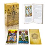 IXIGER Tarot Cards Deck,78 Tarot Cards Deck with Guidebook Set for Beginners and Experts,Classic Tarot Card Set,Durable Tarot Cards, Standard Size 4.75" x 2.76",Future Telling Game.