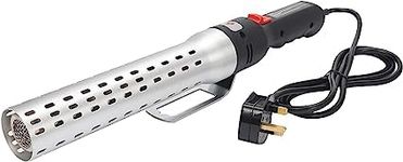 ipalmay Fast Electric Fire Starter,Lump Charcoal Starter,Barbeque & Stove Lighter, 2000W Rapid Heating Air Ignites Charcoal in 60 Seconds,Silver White