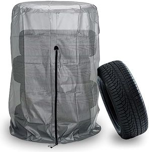 Boulder Tools Large Tire Cover - Spare Tire Storage Bag - Heavy Duty Garage Wheel Covers - Seasonal Tire Tote Bags to Protect Against Sun, Rain, Snow, Wind, Dust, and Dirt - Waterproof and Dust-Proof