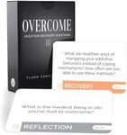 Overcome: Addiction Recovery Questions Group Therapy Game 70 Cards – Counseling Conversations Therapeutic Icebreaker for Substance Abuse, Positive Mental Health, Sobriety, Relapse & Suicide Prevention