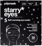 POPBAND Popmask Starry Eyes Self-Heating Eye Masks, Fragrance Free, Natural Heat Relief for Migraines, Headaches, Allergies, and Dry Eyes, 3 Individually Packaged Eye Masks