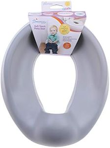 Dreambaby Soft Touch Potty Seat Cover - Toddler Toilet Seat for Potty Training - Lightweight, Portable, and Comfortable - with Non-Slip Grip Flexible Foam - Grey