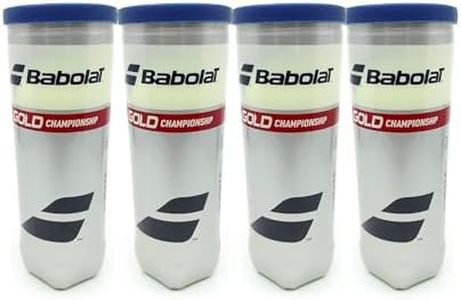 Babolat Gold Champiosnip Tennis Balls, 4 Cans | 12 Balls (3 Balls/Can)