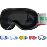 Supertrip Kids Ski Goggles, Anti-Fog Snow Snowboard Goggles for Kids Boys Grils Youth Age 5-15