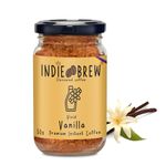 Indie Brew Vanilla coffee, 100% arabica coffee, Freeze dried flavoured coffee, No Added Sugar, Low Calorie, Instant coffee powder for staying energetic | 50g | Makes 25 bold cups | Strong aroma