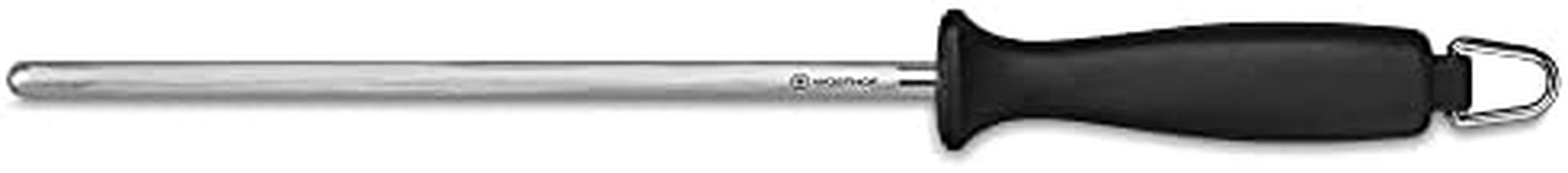 Wüsthof 9 Inch Sharpening Steel, Black/Silver